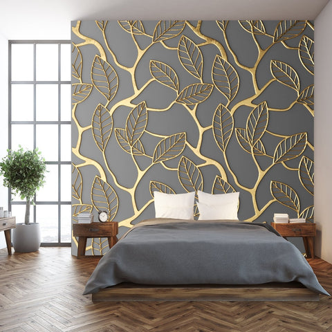 Gold + Metallic Wallcoverings Murals