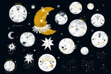 Children's To The Moon Wall Mural