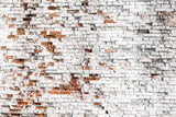 GRUNGE WHITE BRICK 3 WALL MURAL