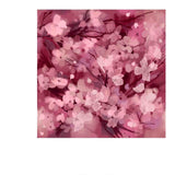 Pink Abstract Floral Monochromatic Spring Blooming Fruit Tree Wallpaper Master Bedroom Mural