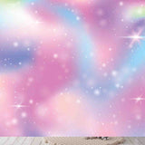 Fairy Background with Rainbow Sparkle Wallpaper Girl Bedroom