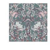 Floral Pattern with Twigs and Flowers of Plants on a Grey Color Background Wallpaper Bedroom Mural