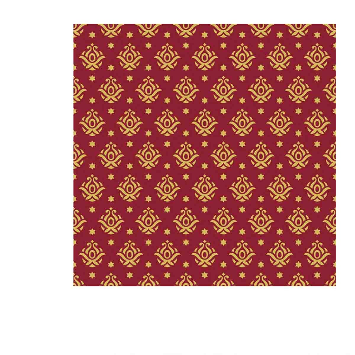 Vintage Burgundy and Gold Design Wallpaper Bedroom Mural