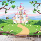 Girls Princess Castle In the Forest Wallpaper Bedroom Mural