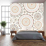 Vector Seamless Pattern in Boho Style. Boho Background Wallpaper Bedroom Mural