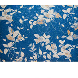 Floral Abstract Pattern Texture on Blue Background Wallpaper Bedroom Mural