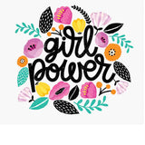 Girl Power Hand Drawn Illustration Wallpaper Girl Bedroom Mural