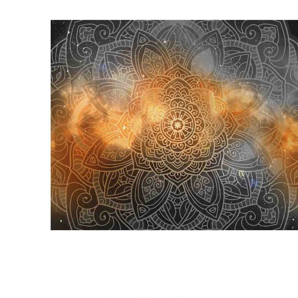 Mandala Wallpaper, Tracery Round Boho Style. Ethnic Ornament Background Wallpaper Bedroom Mural