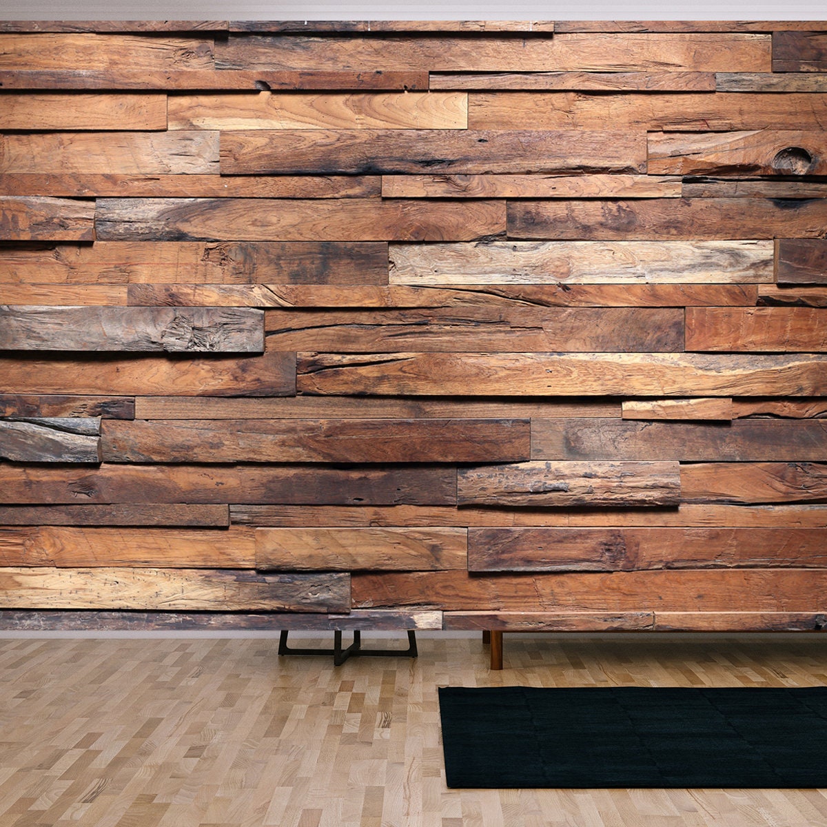 Timber Wood Wall Texture Background Wallpaper Living Room Mural