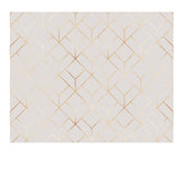 Elegant Gold Geometric Seamless Pattern with Hexagon Tiles Wallpaper Bedroom Mural