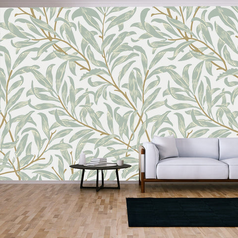 Willow Bough by William Morris (1834-1896). Original from the MET Museum Wallpaper Living Room Mural