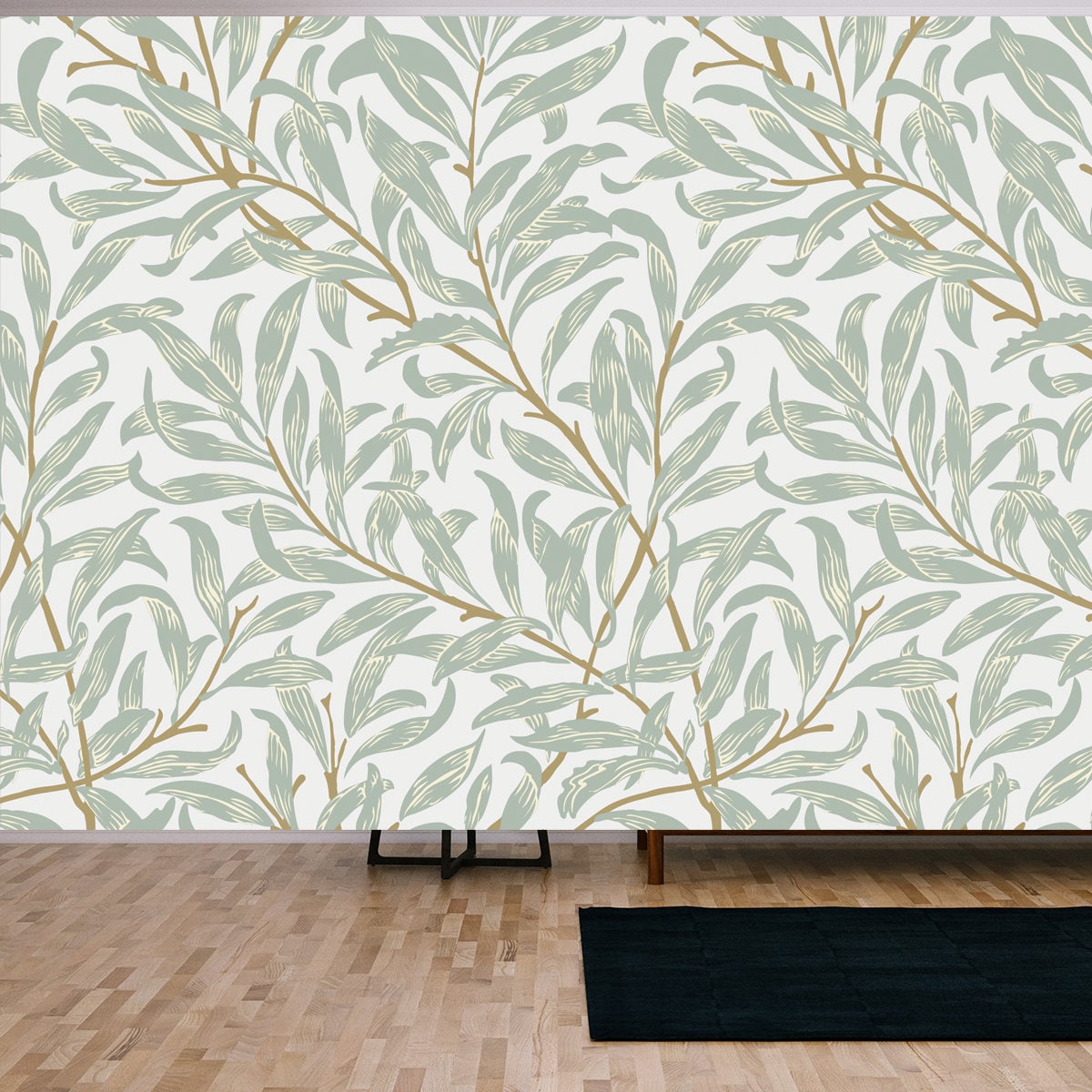 Willow Bough by William Morris (1834-1896). Original from the MET Museum Wallpaper Living Room Mural