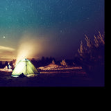 Camping Fire Under the Amazing Blue Starry Sky Wallpaper Boy Bedroom Mural