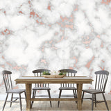 Marble with Rose Gold Texture Background. Beautiful Abstract Marble Pattern with High Resolution Wallpaper Dining Room Mural