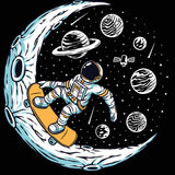 Vintage Astronaut Skateboarding the Moon Wallpaper Boy Bedroom Mural