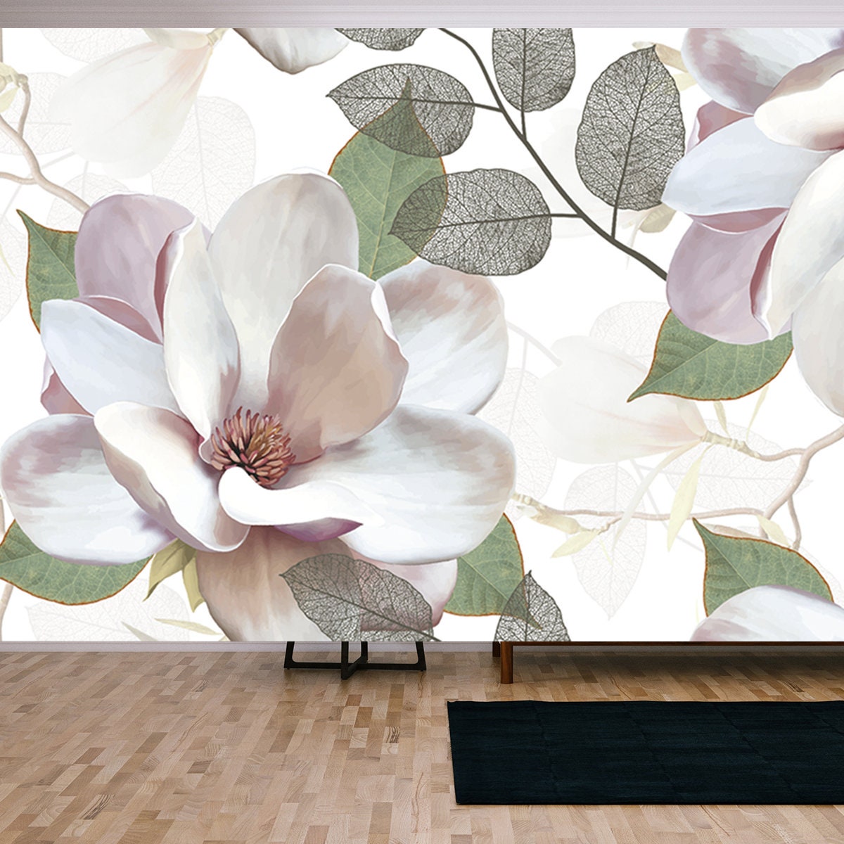 Seamless Ceramic Wall Tiles Design Flower Wallpaper Living Room Mural