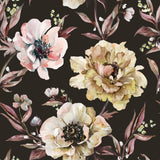 Black and Beige Floral